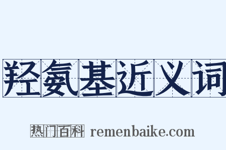 羟氨基近义词是什么意思的图片